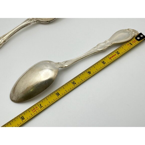 Holmes & Edwards Tablespoon Spoons Chalon Chatsworth 1906 Rolled Plate Monogram - Picture 6 of 9